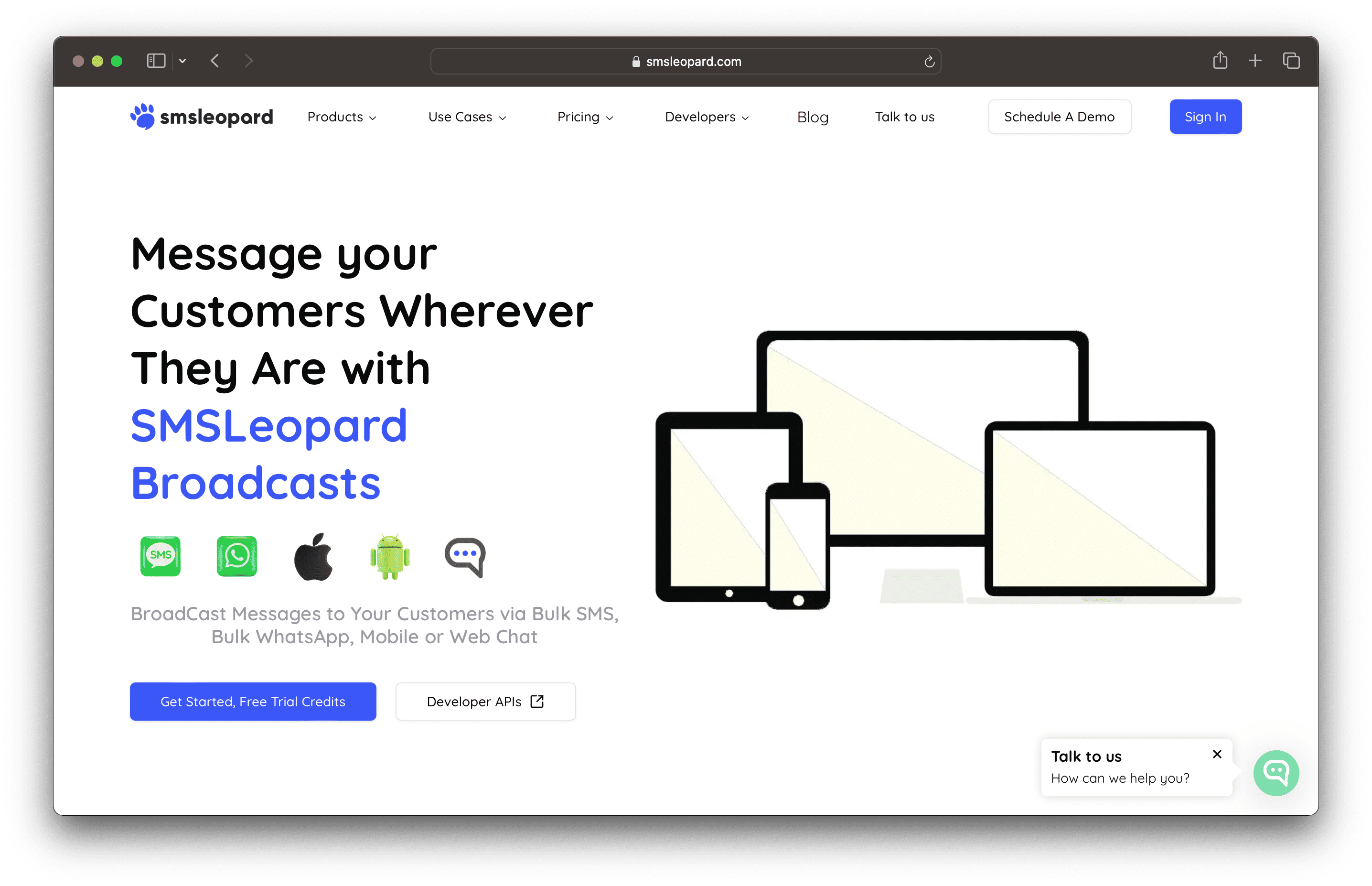 SMSLeopard Broadcast Platform